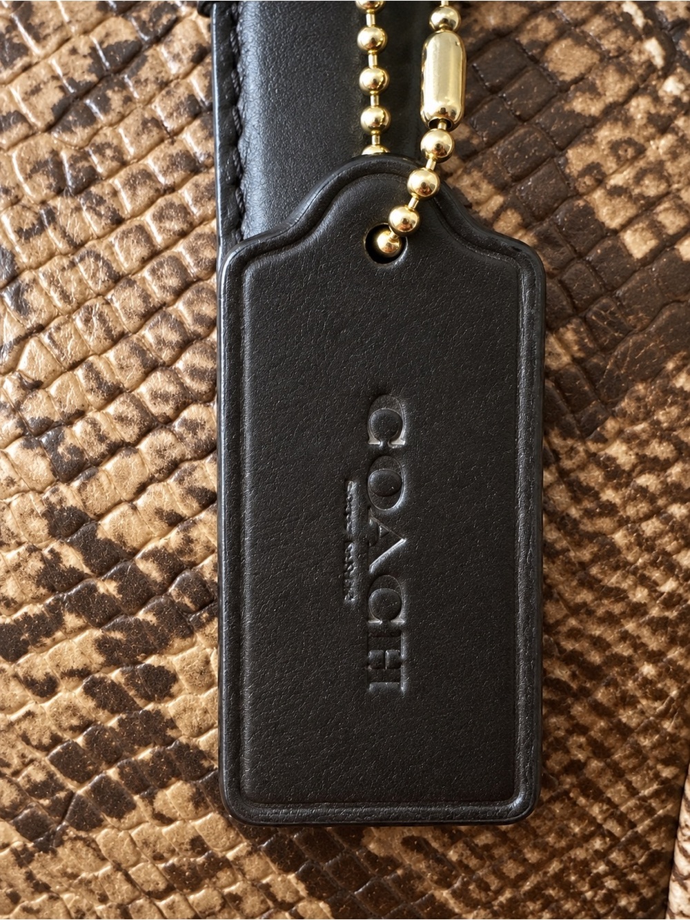 Coach Minetta Python Embossed Crossbody F35271 - Picture 16 of 16